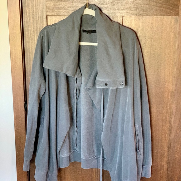 Allsaints Brooke Knit Sweatshirt Jacket 